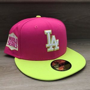 New Era Los Angeles Dodgers 2020 World Series Beetroot 59FIFTY Fitted Hat 7 1/2